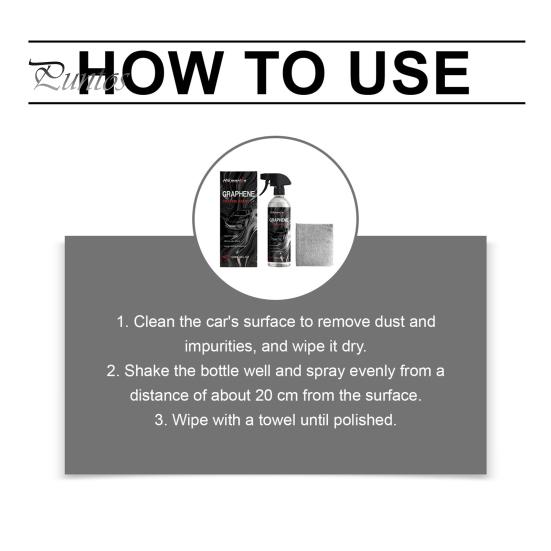 Coating Agent Graphene Ceramic Agent, 120ml Car Paint Sealant for Mirror Drying Shine, Quick Dry Spray UV & Acid Rain Protection Protective Barrier