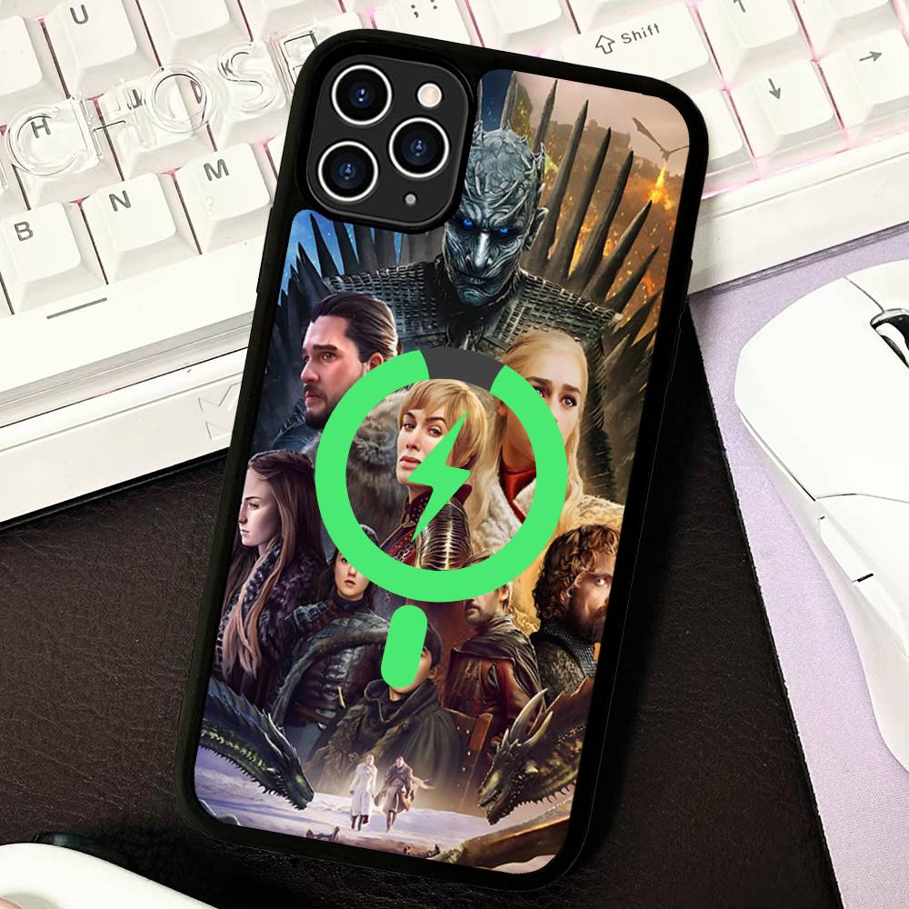 Film G-Game Of T-Thrones Phone Case For IPhone 13 14 15 11 12 16 17 Pro Max Plus For Magsafe Magnetic Shell