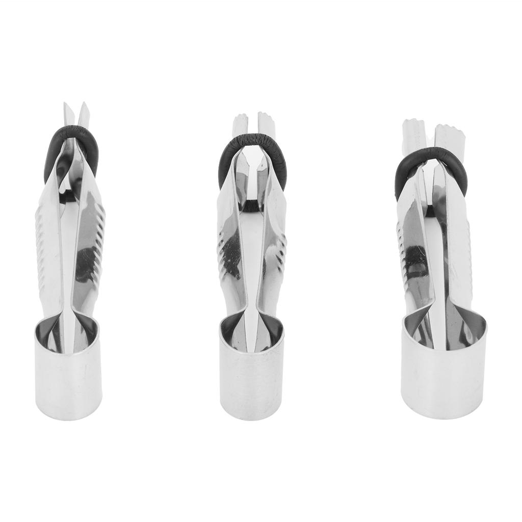 3pcs Stainless Steel Cake Crimper Cake Making Decorating Clamp Mould DIY Baking Tools