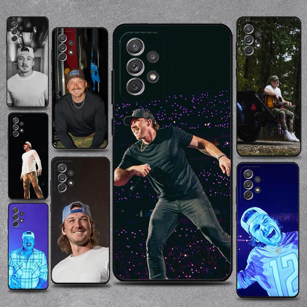 Singer Morgan W-Wallen Phone Case For Samsung S25,S24,S21,S22,S23,S30,Ultra,S20,Plus,Fe,Lite,Note,10,9,5G Black Cover