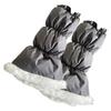 Women's Insulated Thermal Padded Puffer Leg Warmers Outdoor Cold Weather Plush Hem Quilted Boot Covers Gaiters Socks
