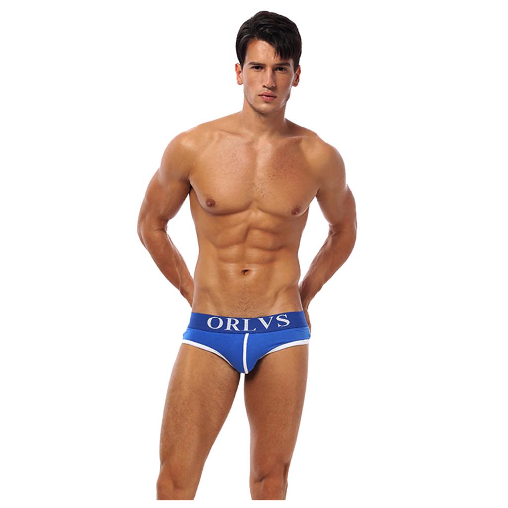  Men  Underwear Solid Breathable Boxer Brief Short Bulge Pouch Underpants