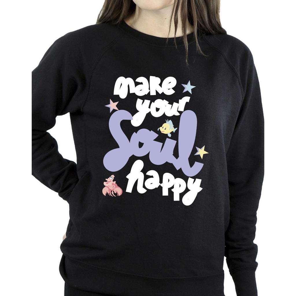 Disney Womens/Ladies The Little Mermaid Happy Sweatshirt