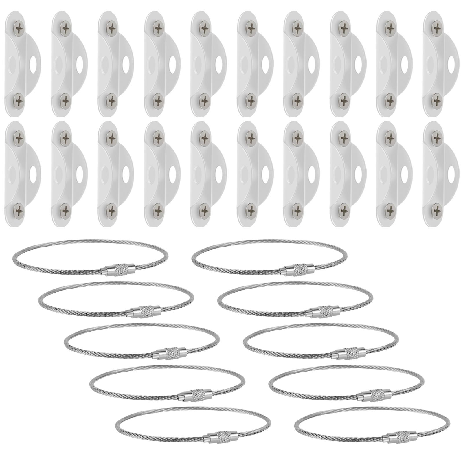10Pcs Furniture Anchors Anti Tip Furniture Anchors Metal Furniture Wall Anchors Secure 400 Pound Furniture Earthquake Fasteners