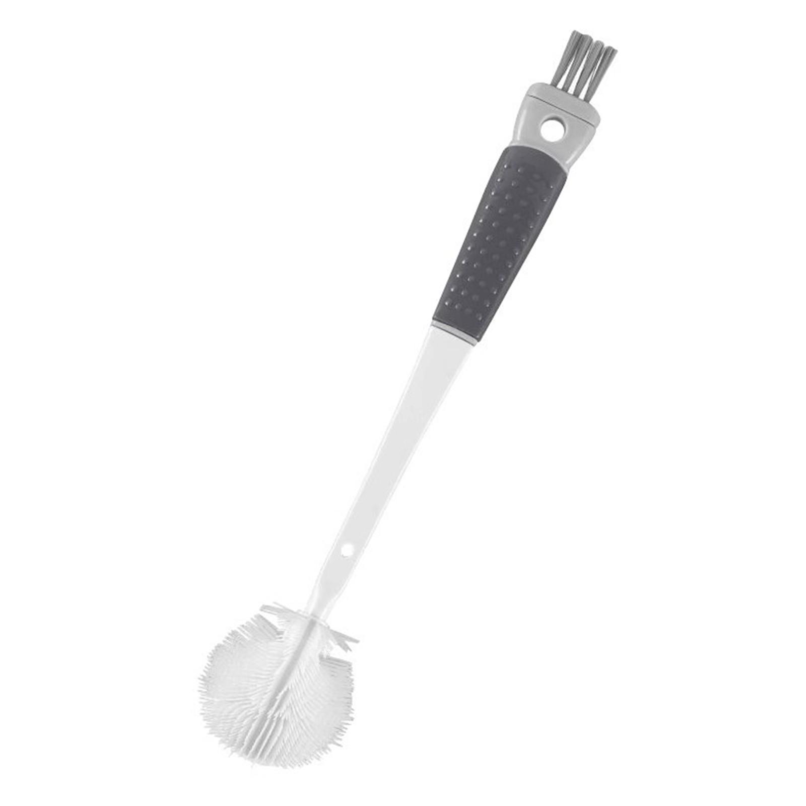 

Бытовая съемная длинная ручка силиконовая щетка пять в одном очищающая чашка для воды настенный отбойник складная щетка One Size