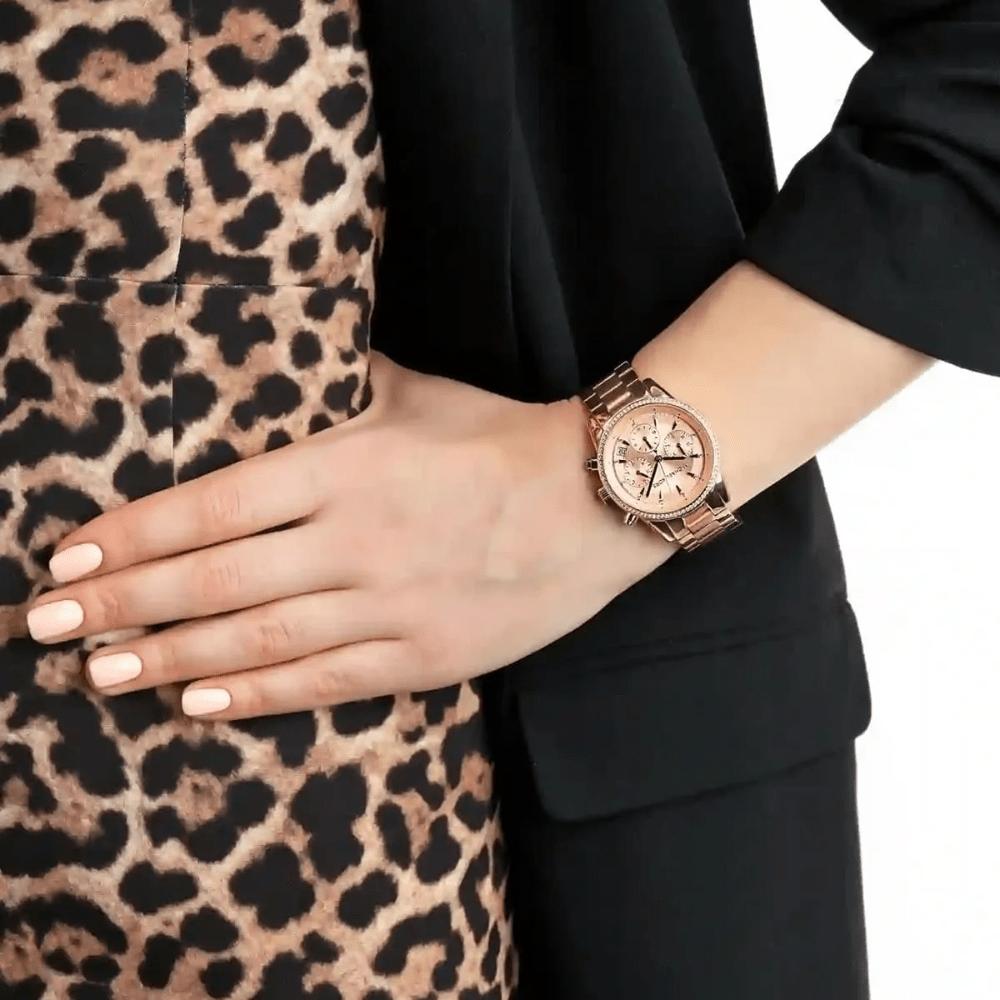 Michael Kors Orologio da Donna MK6475 Ritz Cronografo Bicolore