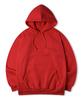 Essential Regular Brushed Fleece Hooded Sweatshirt Red
