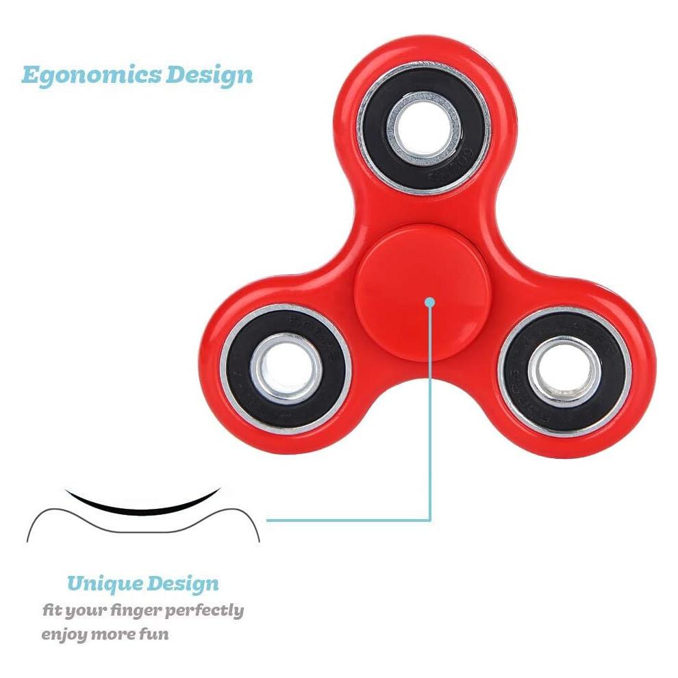 YZhouD 5-Pack Fidget Spinners, Sensory Hand Toys Bulk, Stress Relief Anxiety Reducer, Halloween Party Favors for Kids & Adults, Classroom Prizes