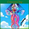 Cartoon Octopus 3d Kite With Polyester Material For Childrens Outdoor Play