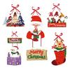 Christmas Decoration Hanging Painting Set Christmas Door Wall Home Party Decoration Christmas Decoration Indoor And Outdoor