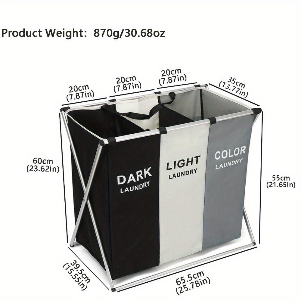 1pc Large Capacity Collapsible Dirty Clothes Basket with Handle for Home Wardrobe Storage and Organising Clothes and Toys At Home