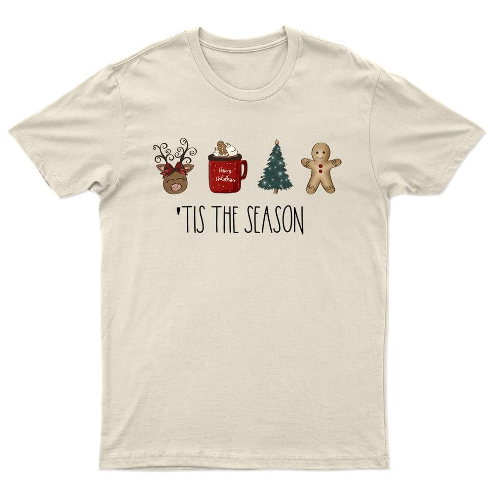 Tis The Season Christmas TShirt Unisex Gift Retro Funny Unisexs Vintage Unisexs