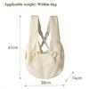 Portable Pet Backpack Breathable Large Capacity Dog Bags Adjustable Cross Chest Backpack Outdoor