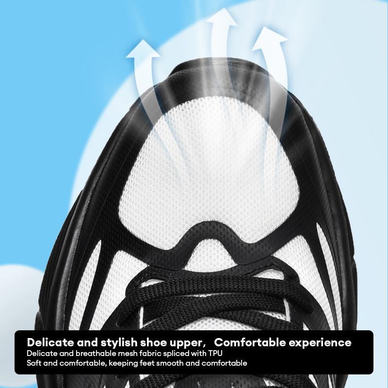 Women's Air Cushion Running Shoes with Shock Absorption Breathable Men's Lightweight Gym Sports Sneakers for Marathon Training