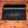 47cm Paulownia Wood Tray Black with Red Lacquerware Made In Japan J-kitchens (for Kaiseki) - Top, Non-Slip, (ABS Resin) -
