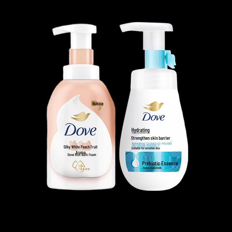 Набор Dove Белый Персик Пена для Душа и Очищения
