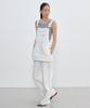 City Breeze Denim Layered Overalls_White