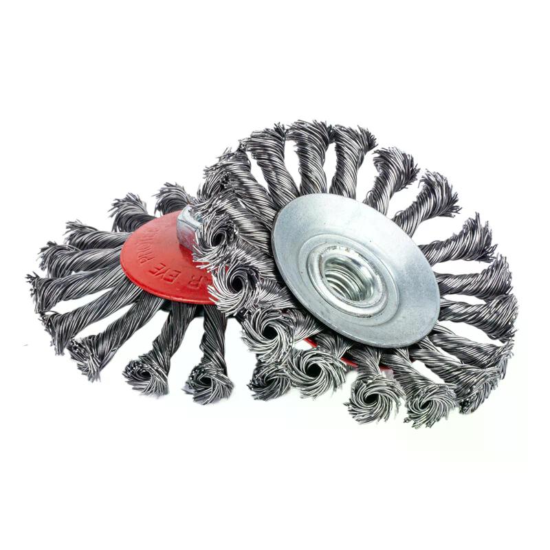 Twisted Steel Wire Wheel Abrasive 75/100mm M14 Steel Wire Cup Brush Powerful Paint Removal Rotary Tool For Angle Grinder Debu