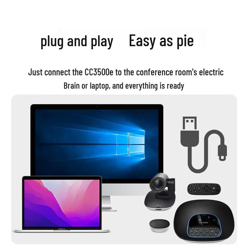 Logitech CC3500e Business 1080P USB Video Conference Camera