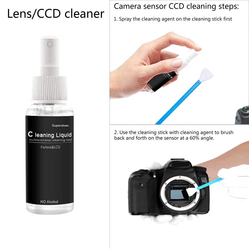 Artefato de Limpeza de Tela de Câmera DSLR Spray Limpador de Tela Líquido para Computador Tablet Tela Sensível ao Toque Limpador de Névoa 60ml