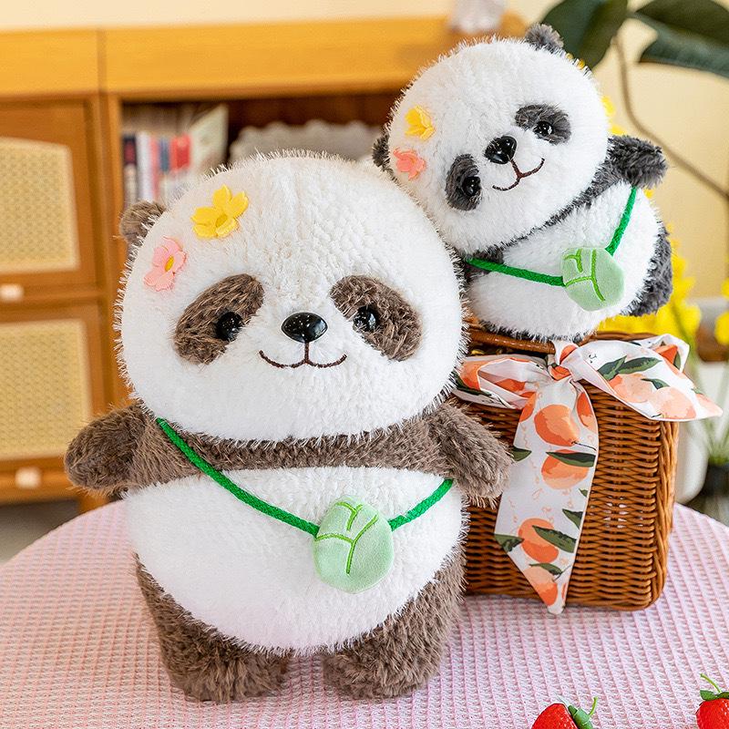 Chengdu Giant Panda Plush Doll Crossbody Bag, Panda Figurine Throw Pillow, Girls Souvenir Healing Gift.