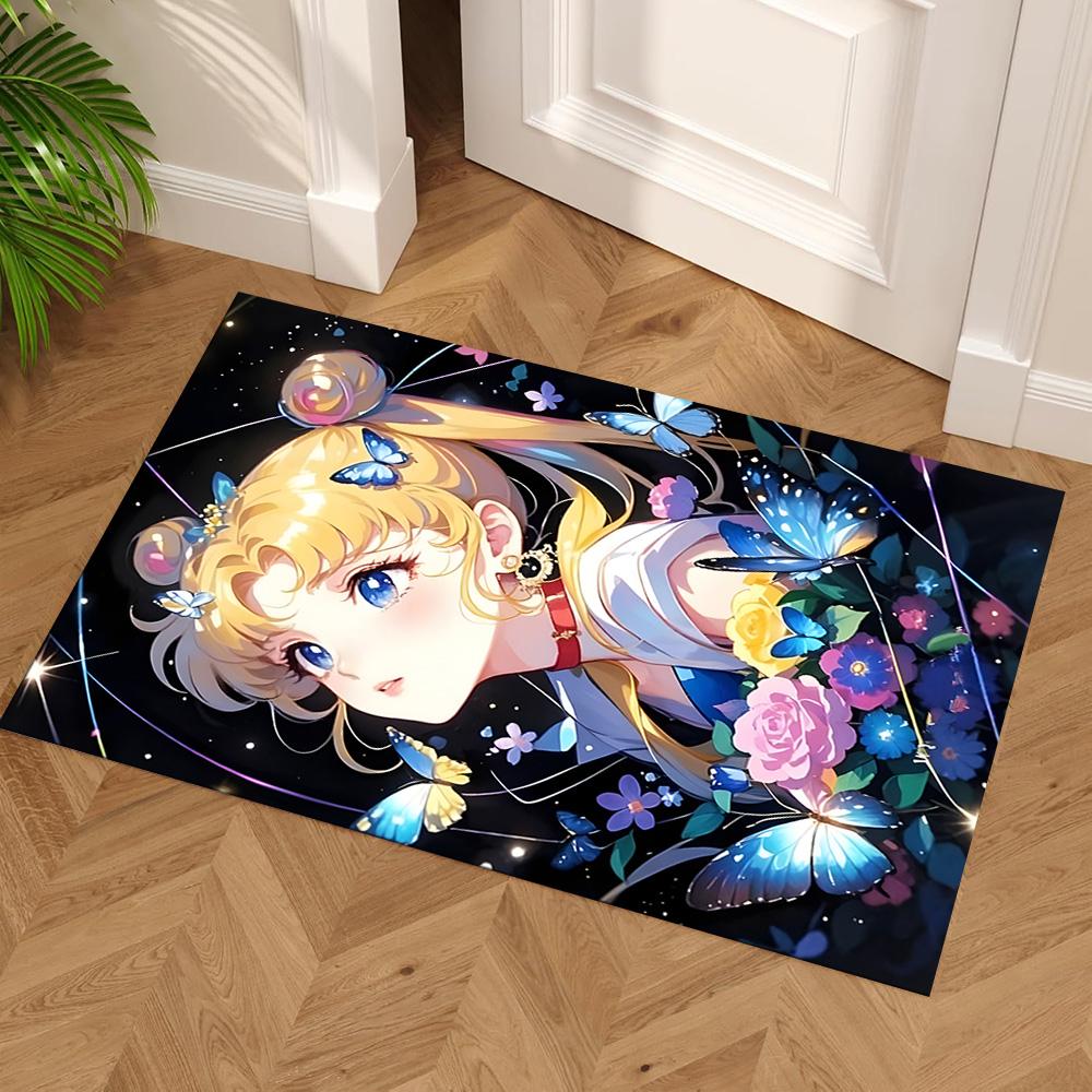 Sailor Moon Magic Carpet Perfect for Game Room Decorate Room Balcony Playrooms Antislip Carpet Decorate Offices Best for Christmas