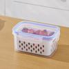 Food Storage Box for Fridge Fruit Storage Container with Removable Colander Leakproof Produce