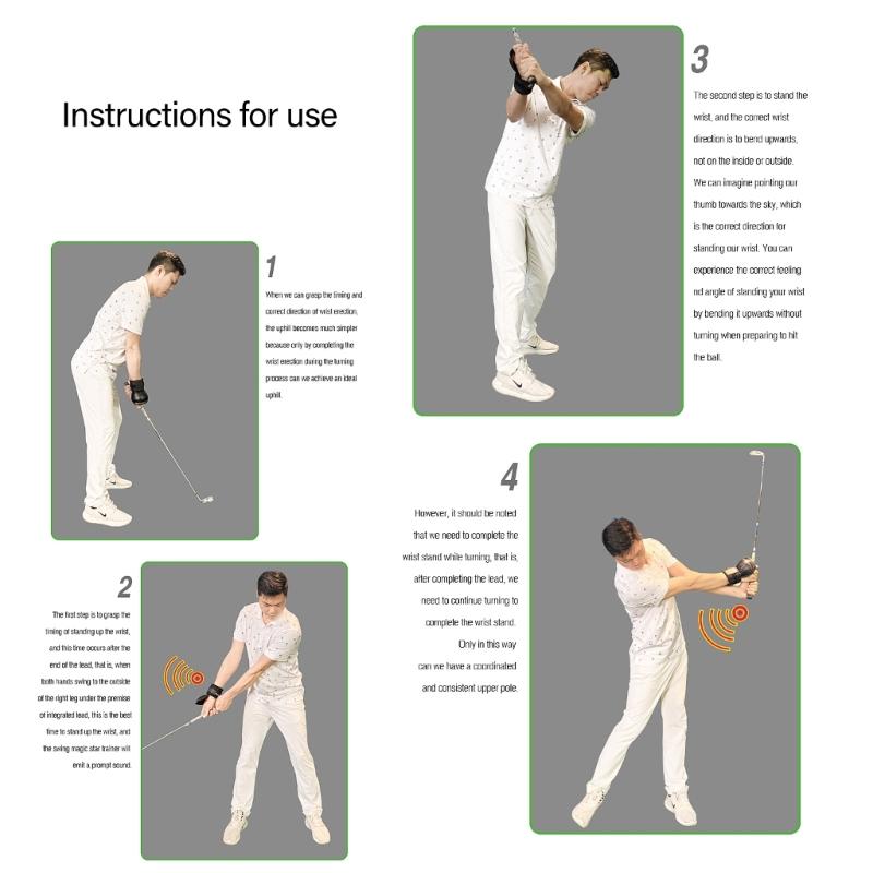 Golfs Handledsstöd Band Tränare Golfs Svingtränare Golfs Svingställningar Korrigerare Träningshjälpmedel för Golfare Nybörjare