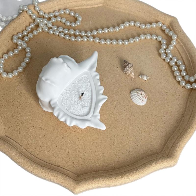 Conch Shape Silicone Mold Storage Box Moulds for Candle Cups and Decorative Storage Jars for Crafting and Gifting