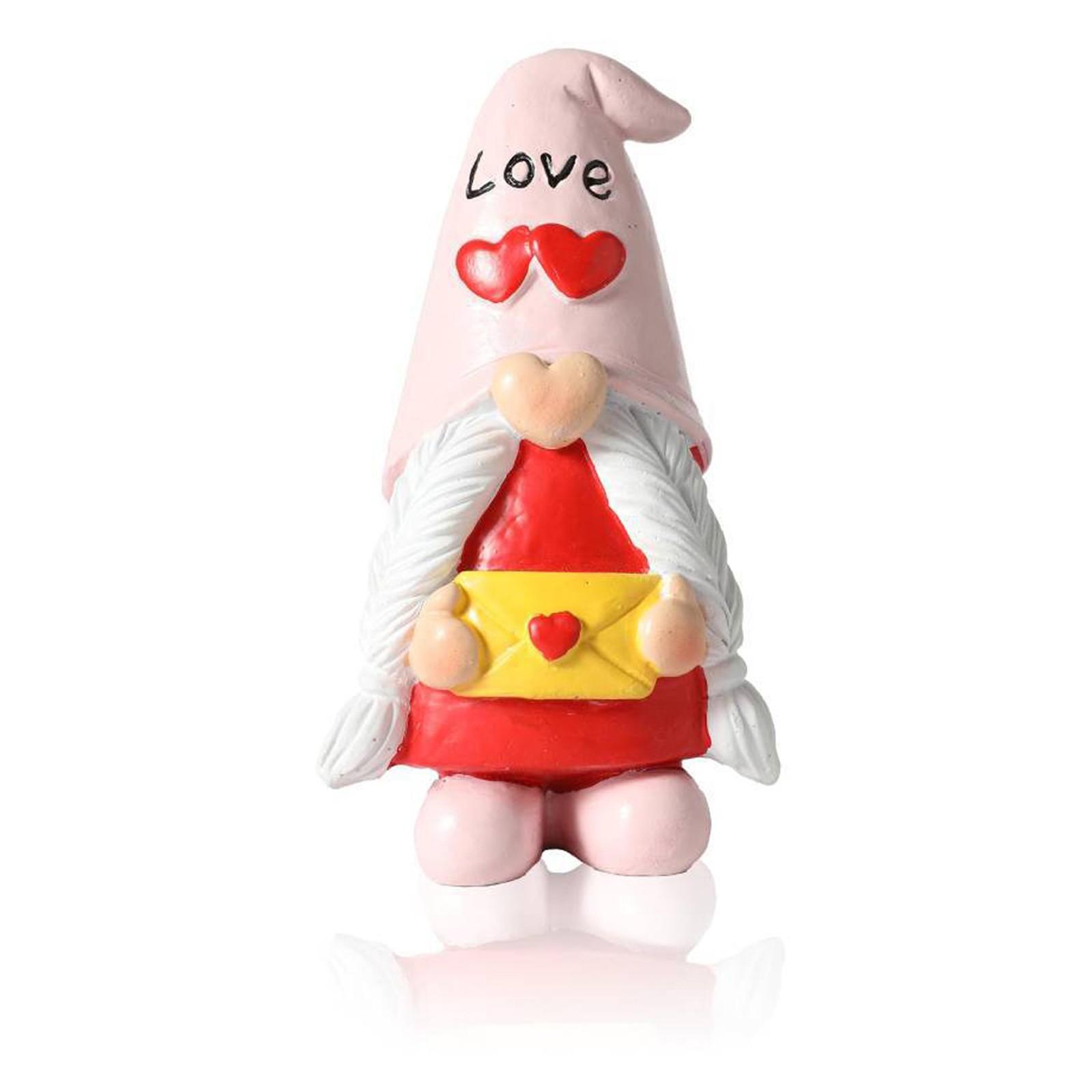 

Пара гномов украшает дом статуэткой из смолы ко Дню святого Валентина One Size