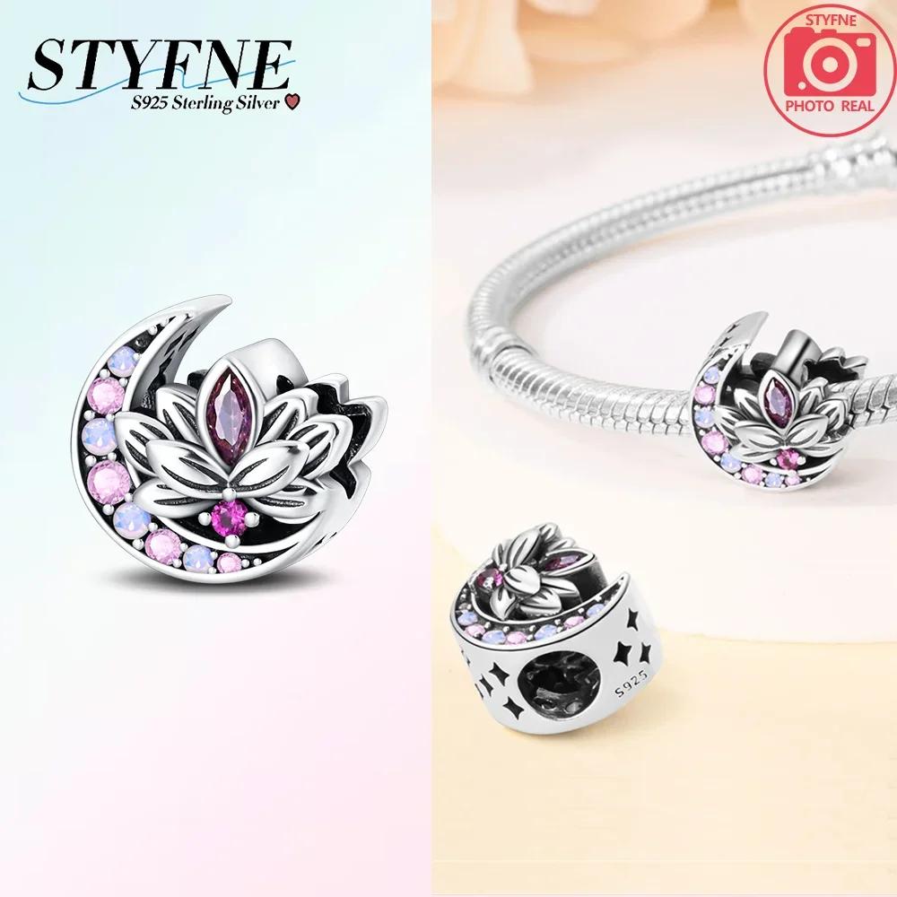 Copper Flower With Various Shapes Sparkling Zircon Sunflower Charms Beads Fit Original Bracelets Diy Jewelry