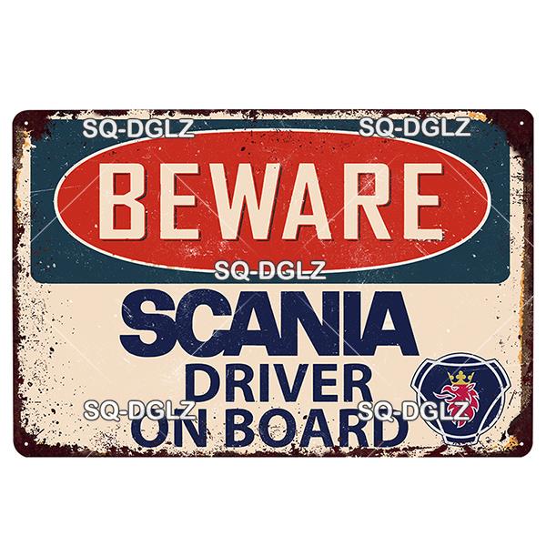 DAF Metal Sign Vintage Plaque Truck Tin Sign Wall Decor For Bar Pub Metal Crafts Retro Party Poster Gift Custom Wholesale