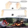 Stainless Steel Fire Blowing Tube Windproof Fire-making Tool Practical Pocket Bellow  Picnic