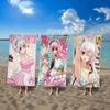 Super S-Sonicos Manga Anime Beach Towel Colorful Bath Towels for Girl Microfiber Quick Dry Custom Sand Free Beach Yoga Spa Gym Pool