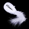6/12Pcs Realistic White Artificial Feather Birds Fake Doves Foam Bird Figurines with Pearl Sccents
