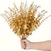 10 Pieces Set Simulated Golden Flower Home Decoration, Hotel Bathroom Living Room Decoration, Eucalyptus Flower