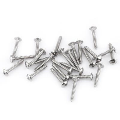200 stücke M3 Edelstahl SS304 Selbstschneidende Schrauben Pan Flache Truss Kopf