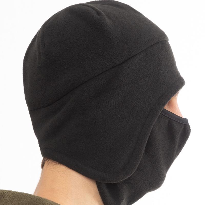 Bombermütze für Herren und Damen, dick, flauschig, Thermo-Outdoor-Reiten, winddicht, Gesichtsmaske, Fleece, Gehörschutz, Wintermütze