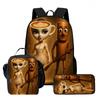 Zaino Scolastico per Bambini Cartoon Brain Rot Con Buste Pranzo Astucci Per,Zaini Scolastici Leggeri per Bambini