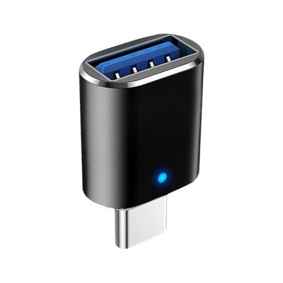 Adaptador USB 3.0 para Tipo C LED OTG para USB C USB-A para Conector Fêmea USB Tipo-C Adaptadores para Celular