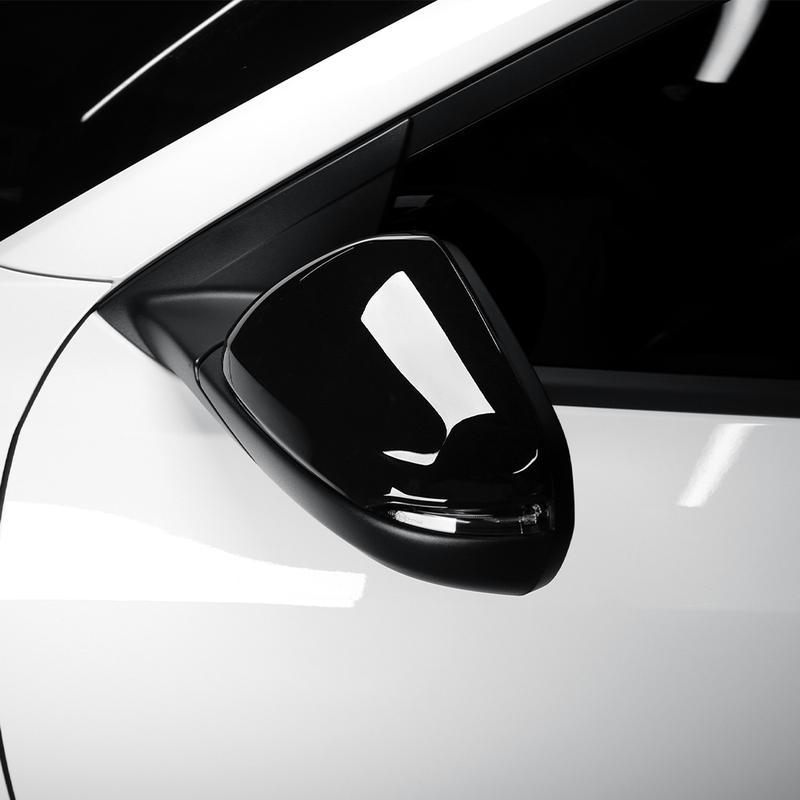 For Chevrolet TRAX CROSSOVER -2026 Carbon Fiber Black Rearview Mirror Decoration Cover Trim Exterior Accessories