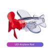 Motorcycle Car Electric LED Colorful Lights Rotatable Airplane Wind-Powered Airplane Decor Car Motorcycle Bikes Bicycle Decor