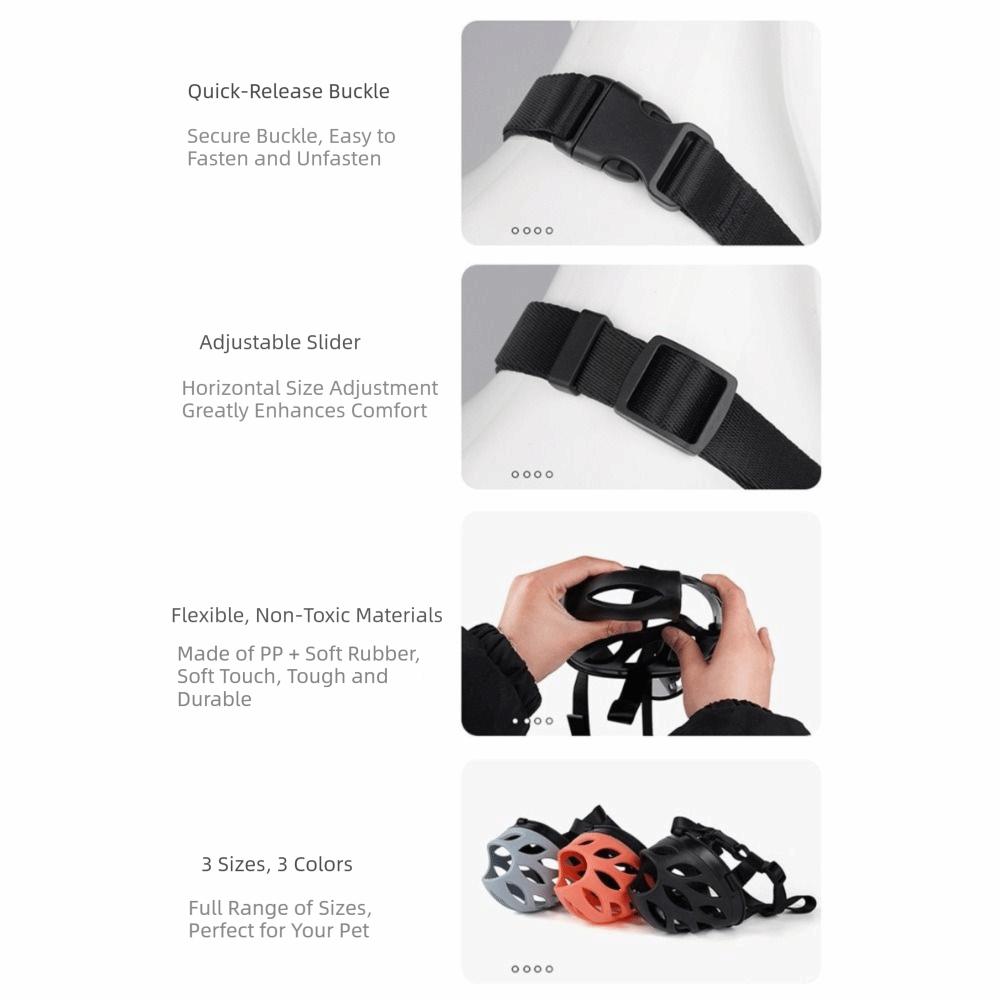 Durable Material Pet Mask Leaky Nose Design Anti Biting Muzzle Dog Muzzle For Medium Large Dogs