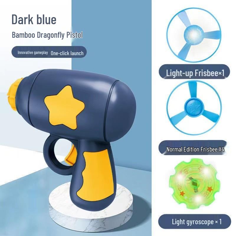Трансграничный Светящийся Осьминог Волчок Бамбуковая Стрекоза Летающая Тарелка Интерактивная Битва Образовательная Игрушка Bag