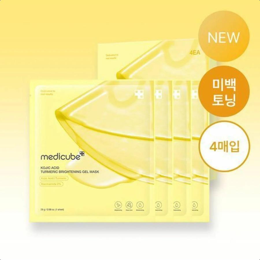medicube Kojic Acid Turmeric Brightening Gel Mask Sheet 4ea Default Title