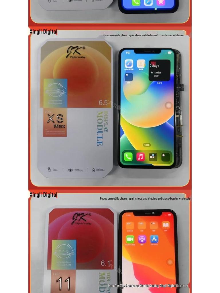 Bildschirmeinheit Kompatibel mit iPhone JK X XS MAX XR 11-15 PRO MAX