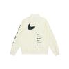 Nike Sportswear Swoosh American Retro Logo Print Jacket Men Outerwear Coconut-Milk-White DJ5368-110