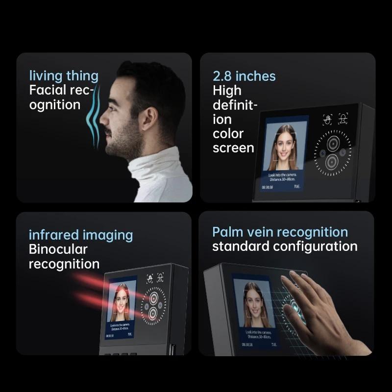 Facial Recognition Commute Recorder Palmprint Recognition Attendance Check Card Working Time Recorder For Account Working Time