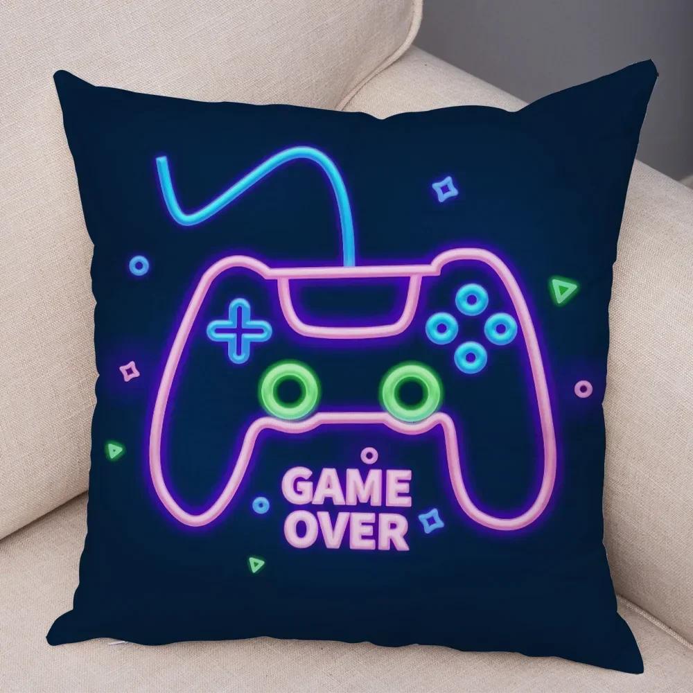 Game Room Decoration  Player Dazzle Handle Series Pillowcase Home  Boys  Bedroom  Cushion Cover Multiple sizes available