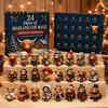 Winter Home Decor Accessories 24 Days of Highland Cow Magic Advent Calendar, Unique Mini Rustic Christmas Tree Decorations Figures, Farmhouse Holiday